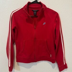 VTG Y2K Abercrombie & Fitch Red Full-Zip Track Jacket